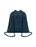 Sac à cordon en coton coloré personnalisé - Cadeau publicitaire Matières : coton Couleurs : bleu marine goodies entreprise desig