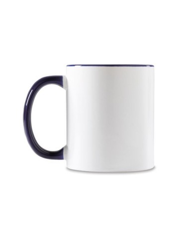 Mug Coloré Personnalisé Unique - Sublimcoly Matières : grès Couleurs : bleu marine personnalisation rapide en France