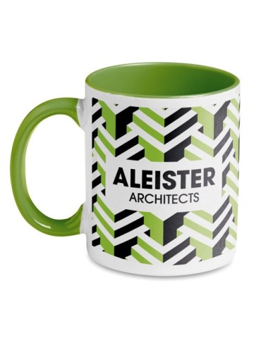 Mug Coloré Personnalisé Unique - Sublimcoly Matières : grès Couleurs : vert accessoire événementiel unique