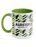 Mug Coloré Personnalisé Unique - Sublimcoly Matières : grès Couleurs : vert accessoire événementiel unique