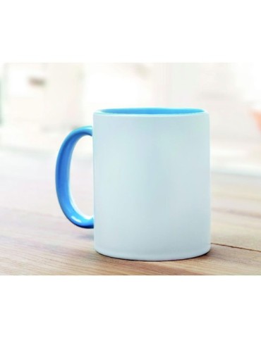 Mug Coloré Personnalisé Unique - Sublimcoly Matières : grès Couleurs : bleu goodies publicitaire durable