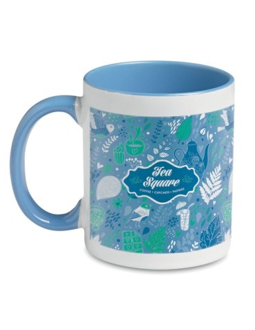 Mug Coloré Personnalisé Unique - Sublimcoly Matières : grès Couleurs : bleu impression haute définition