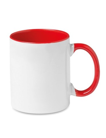 Mug Coloré Personnalisé Unique - Sublimcoly Matières : grès Couleurs : rouge marquage laser ultra précis