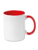 Mug Coloré Personnalisé Unique - Sublimcoly Matières : grès Couleurs : rouge marquage laser ultra précis