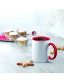 Mug Coloré Personnalisé Unique - Sublimcoly Matières : grès Couleurs : rouge personnalisation rapide en France