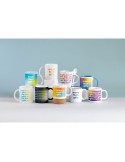 Mug Coloré Personnalisé Unique - Sublimcoly Matières : grès Couleurs : rouge marquage laser ultra précis