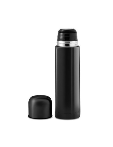 Bouteille isotherme personnalisée double paroi 500ml - CHAN Matières : acier inoxydable Couleurs : noir objet promo petit budget
