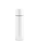 Bouteille isotherme personnalisée double paroi 500ml - CHAN Matières : acier inoxydable Couleurs : blanc marquage laser ultra pr