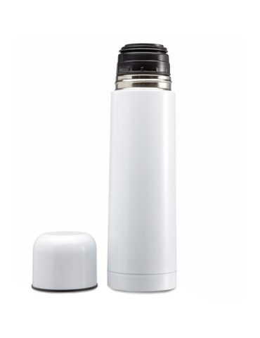 Bouteille isotherme personnalisée double paroi 500ml - CHAN Matières : acier inoxydable Couleurs : blanc cadeau affaires élégant
