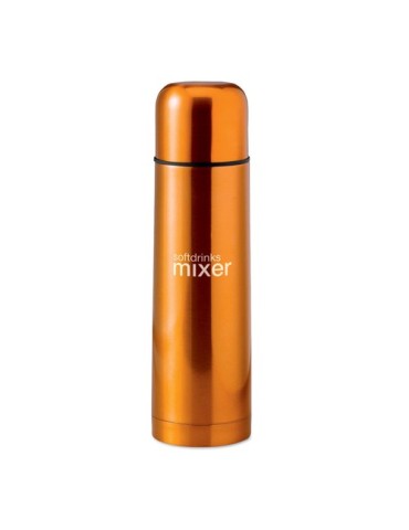 Bouteille isotherme personnalisée double paroi 500ml - CHAN Matières : acier inoxydable Couleurs : orange cadeau entreprise pas 