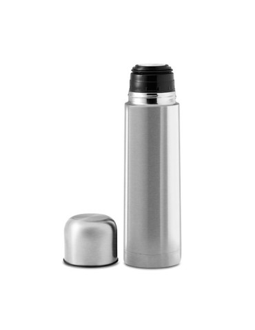 Bouteille isotherme personnalisée double paroi 500ml - CHAN Matières : acier inoxydable Couleurs : argenté mat goodies personnal