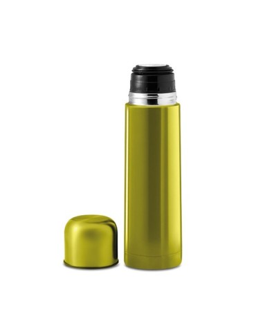 Bouteille isotherme personnalisée double paroi 500ml - CHAN Matières : acier inoxydable Couleurs : vert citron impression logo h