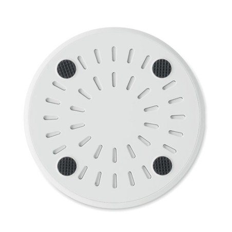 Chargeur sans fil  en ABS recyclé - TWING Matières : ABS recyclé Couleurs : blanc personnalisable avec votre logo