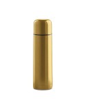 Bouteille isotherme personnalisée double paroi 500ml - CHAN Matières : acier inoxydable Couleurs : doré mat cadeau collaborateur