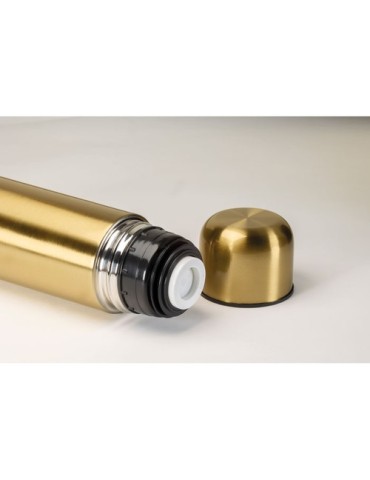 Bouteille isotherme personnalisée double paroi 500ml - CHAN Matières : acier inoxydable Couleurs : doré mat objet promo petit bu