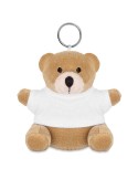 Porte-clés Nounours Personnalisé Éco-responsable NIL - Objet Publicitaire Unique Matières : PET Couleurs : blanc personnalisable