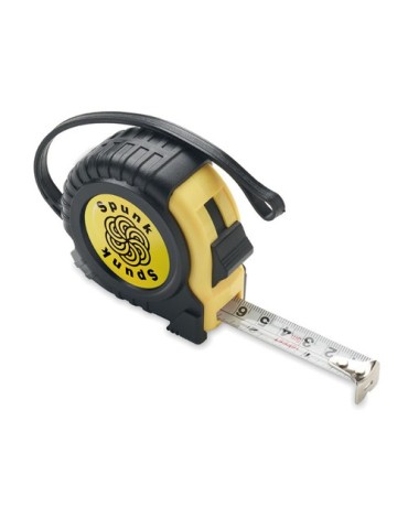 Mètre à Ruban Personnalisé 5m Pratique et Durable MIA Matières : métal Couleurs : jaune personnalisation rapide en France