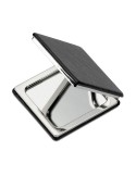 Miroir double face magnétique personnalisé GLOW - Beauté pratique pas cher Matières : verre Couleurs : noir