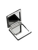 Miroir double face magnétique personnalisé GLOW - Beauté pratique pas cher Matières : verre Couleurs : noir cadeau entreprise pa