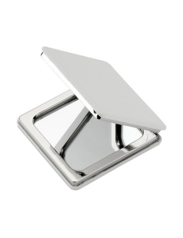 Miroir double face magnétique personnalisé GLOW - Beauté pratique pas cher Matières : verre Couleurs : blanc personnalisable ave