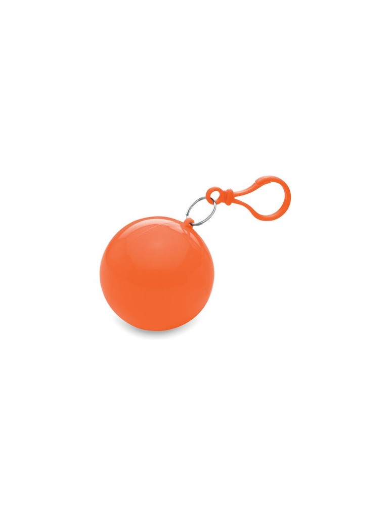 Poncho Imperméable Personnalisé en Emballage Rond - NIMBUS Matières : AS Couleurs : orange