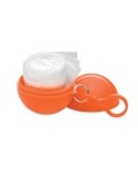 Poncho Imperméable Personnalisé en Emballage Rond - NIMBUS Matières : AS Couleurs : orange personnalisation rapide en France