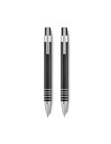 Set de stylos billes s avec étui en métal ALUCOLOR Matières : métal Couleurs : noir cadeau entreprise pas cher