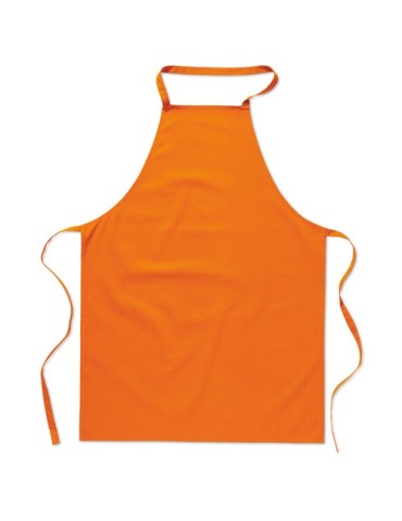 Tablier de Cuisine Personnalisable en Coton - KITAB Matières : coton Couleurs : orange personnalisable avec votre logo