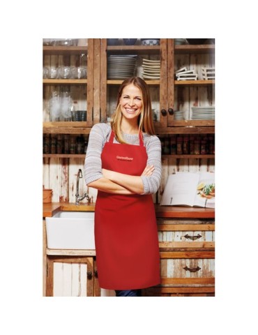 Tablier de Cuisine Personnalisable en Coton - KITAB Matières : coton Couleurs : rouge marquage laser ultra précis