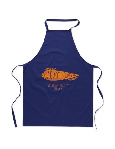 Tablier de Cuisine Personnalisable en Coton - KITAB Matières : coton Couleurs : bleu goodies publicitaire durable