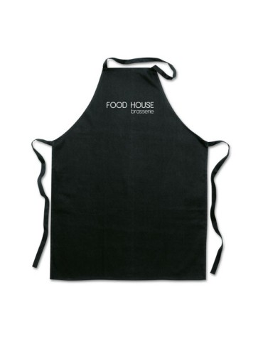 Tablier de Cuisine Personnalisable en Coton - KITAB Matières : coton Couleurs : noir cadeau affaires élégant