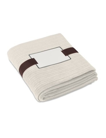 Couverture polaire personnalisée 240 gr/m² CAP CODE Matières : PET Couleurs : beige