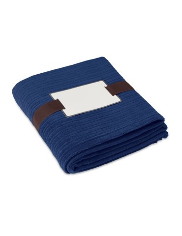 Couverture polaire personnalisée 240 gr/m² CAP CODE Matières : PET Couleurs : bleu cadeau entreprise pas cher
