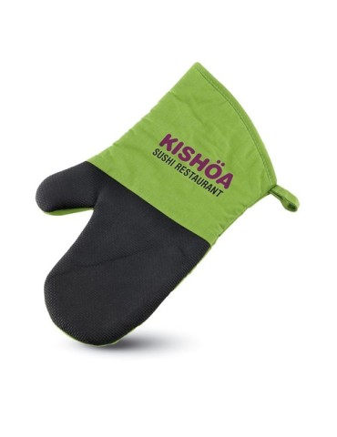 Gant de cuisine élégant et pratique NEOKIT Matières : coton Couleurs : vert goodies personnalisé en stock