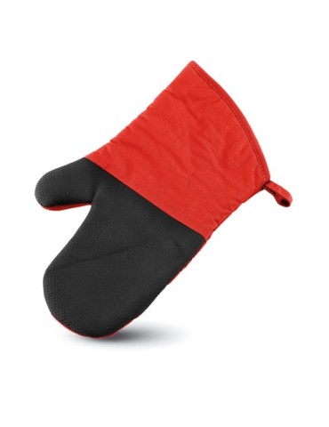 Gant de cuisine élégant et pratique NEOKIT Matières : coton Couleurs : rouge accessoire événementiel unique