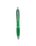 Stylo bille  à encre bleue fluide RIOCOLOUR Matières : ABS Couleurs : vert transparent