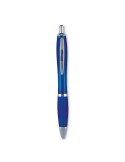 Stylo bille  à encre bleue fluide RIOCOLOUR Matières : ABS Couleurs : bleu transparent cadeau collaborateur premium