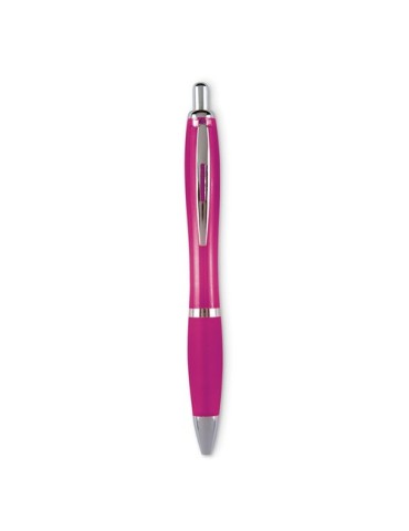 Stylo bille  à encre bleue fluide RIOCOLOUR Matières : ABS Couleurs : fuchsia objet promotionnel éco-responsable
