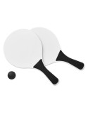 Set de Tennis de Plage Personnalisé MINI MATCH - Idéal comme Cadeau pas cher Matières : MDF Couleurs : noir personnalisation rap