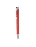 Stylo-poussoir personnalisé élégant à encre noire BERN Matières : aluminium Couleurs : rouge