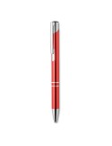 Stylo-poussoir personnalisé élégant à encre noire BERN Matières : aluminium Couleurs : rouge cadeau affaires élégant