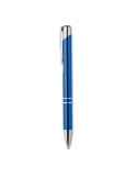 Stylo-poussoir personnalisé élégant à encre noire BERN Matières : aluminium Couleurs : bleu royal livraison express 24h 48h
