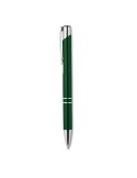 Stylo-poussoir personnalisé élégant à encre noire BERN Matières : aluminium Couleurs : vert goodies publicitaire événementiel