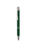 Stylo-poussoir personnalisé élégant à encre noire BERN Matières : aluminium Couleurs : vert goodies entreprise design