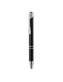Stylo-poussoir personnalisé élégant à encre noire BERN Matières : aluminium Couleurs : noir cadeau client original