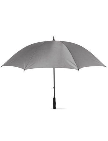 Grand parapluie anti-tempête personnalisé - Cadeau d'entreprise GRUSO Matières : verre Couleurs : gris goodies publicitaire évén