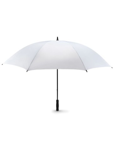 Grand parapluie anti-tempête personnalisé - Cadeau d'entreprise GRUSO Matières : verre Couleurs : blanc impression haute définit