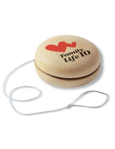 Yo-yo en bois personnalisé - NATUS Matières : bois Couleurs : bois goodies publicitaire événementiel