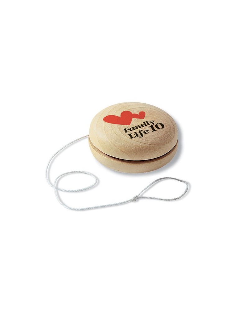 Yo-yo en bois personnalisé - NATUS Matières : bois Couleurs : bois goodies publicitaire événementiel