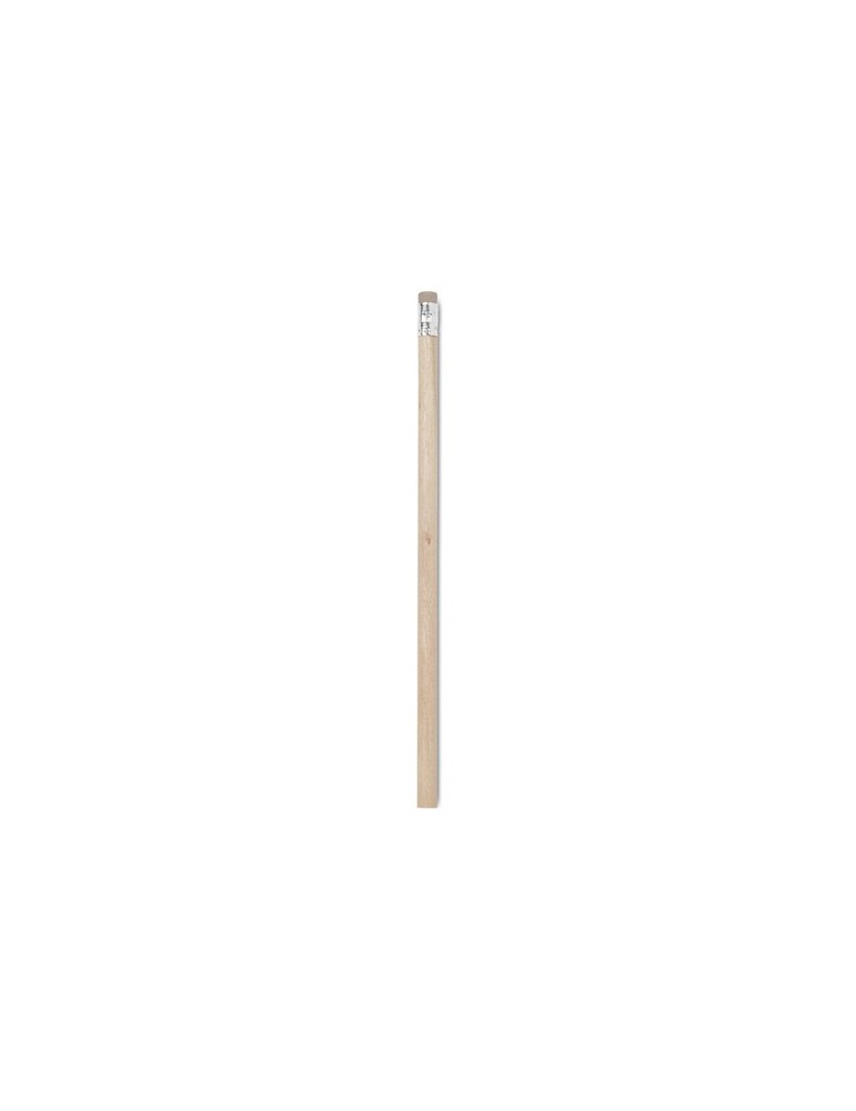 Crayon personnalisable avec gomme - STOMP Matières : bois Couleurs : bois personnalisable avec votre logo